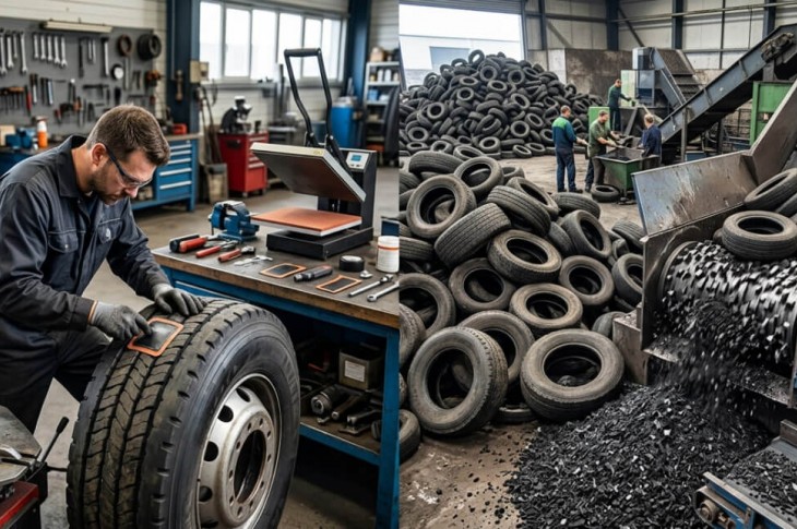 Ремонт і утилізація шин