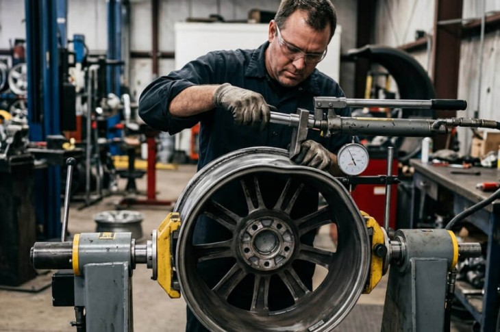 Как выравнивают литые диски