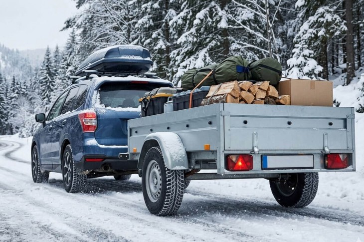 Зачем нужна зимняя резина на легковом прицепе