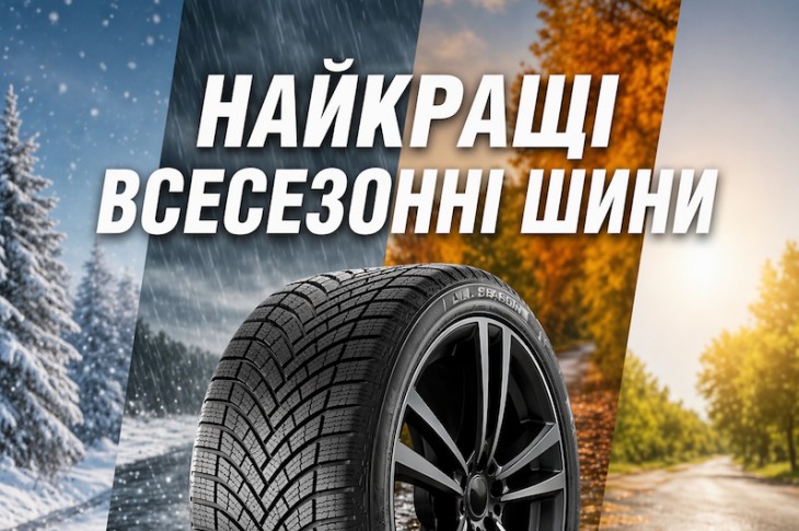 Найкращі всесезонні шини 2026. ТОП-7 всесезонної гуми