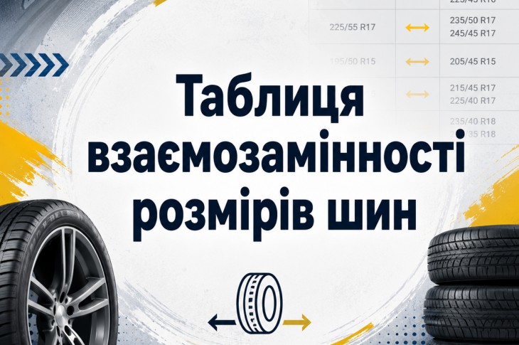 Таблиця взаємозамінності розмірів шин: повний довідник для легкових авто