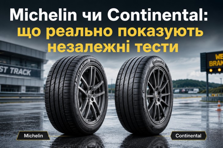 Michelin чи Continental: що насправді показують незалежні тести